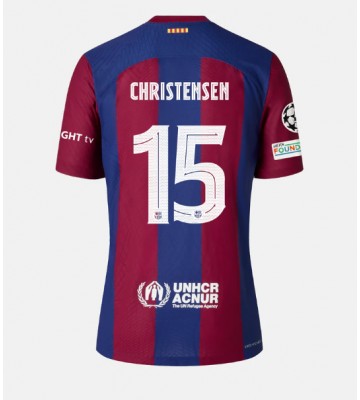 Barcelona Andreas Christensen #15 Hjemmebanetrøje 2023-24 Kort ærmer